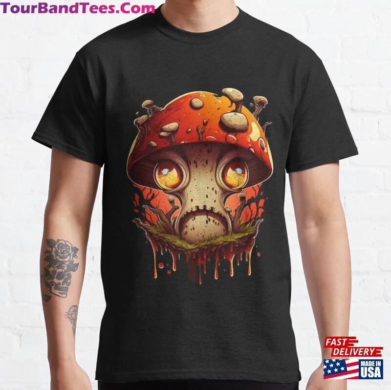 Funguy Funny Mushroom Lover Gift Demonic Design Classic T-Shirt Unisex 29Uf172540 – Utopia Fashion