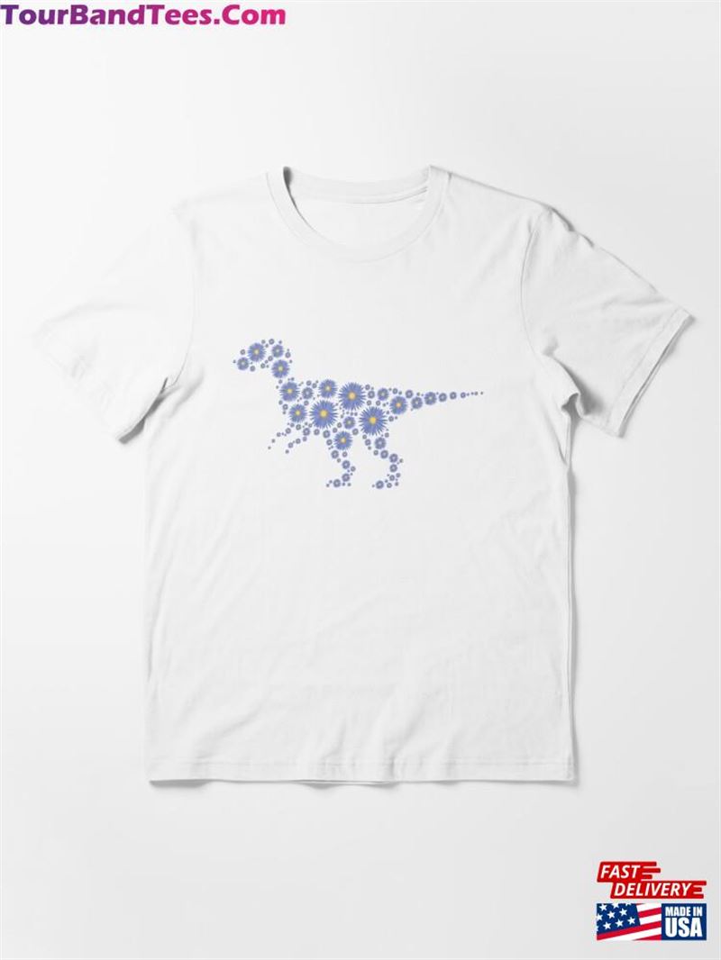 Funny Dinosaur Flower Design Shirt Unisex T-Shirt 29Uf177548 – Utopia Fashion