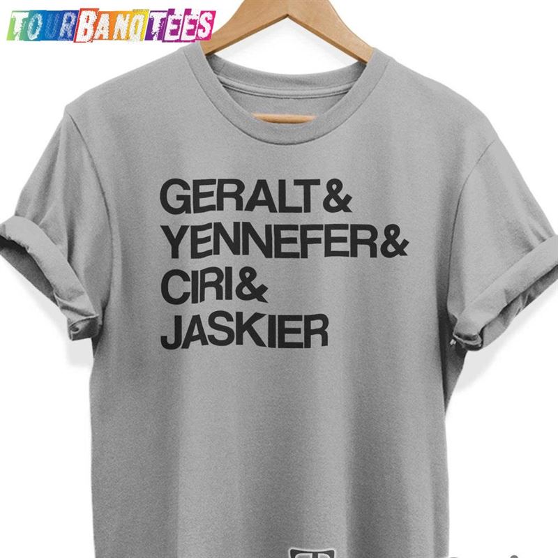 Funny Geralt Yennefer Cirilla Ciri Jaskier Shirt The Witcher Logo T-Shirt Cast Character Names Of Rivia Tee Unisex Classic 29Uf174816 – Utopia Fashion