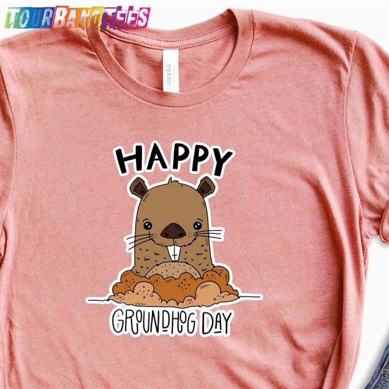 Funny Groundhog Shirt Cute Happy Day T-Shirt Sweatshirt 29Uf176721 – Utopia Fashion