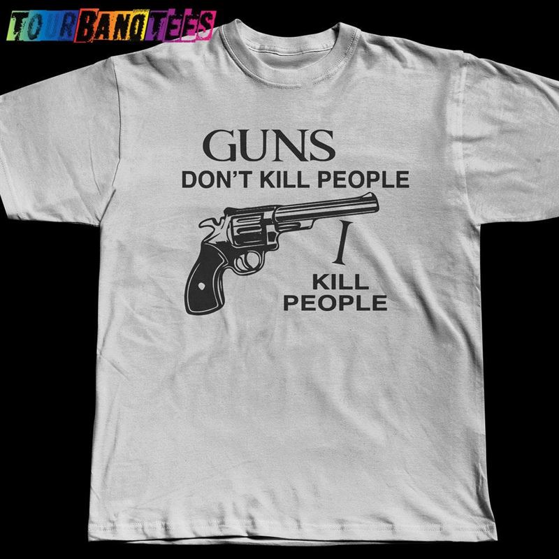 Funny Gun T-Shirt Guns Don’T Kill People I Do Shirt Lover Hunter Gift Second Amendment 2A Happy Gilmore Golf Movie Classic Sweatshirt 29Uf178549 – Utopia Fashion