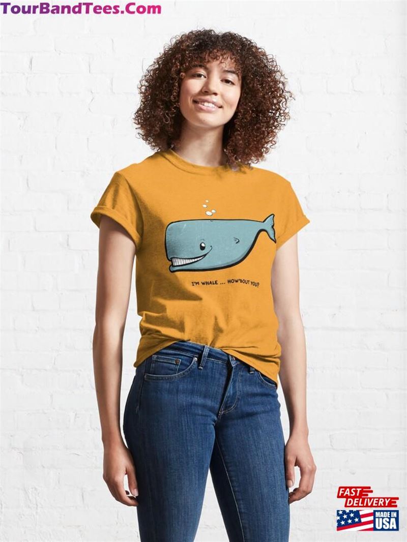 Funny Handmade Cartoon Whale T-Shirt For Kids And Adults Marine Life Classic Hoodie Unisex 29Uf177289 – Utopia Fashion