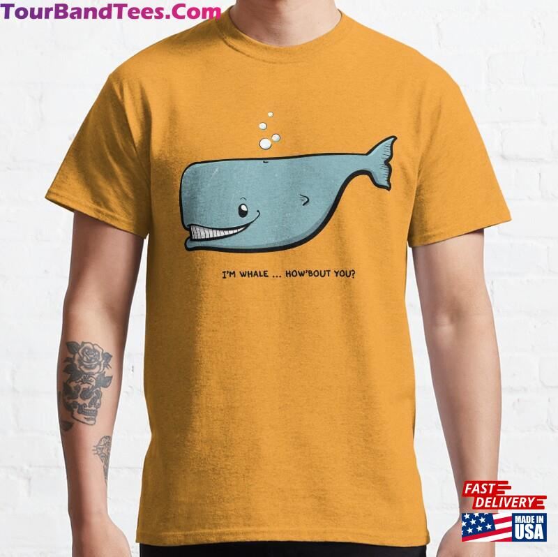 Funny Handmade Cartoon Whale T-Shirt For Kids And Adults Marine Life Classic Hoodie Unisex 29Uf177289 – Utopia Fashion