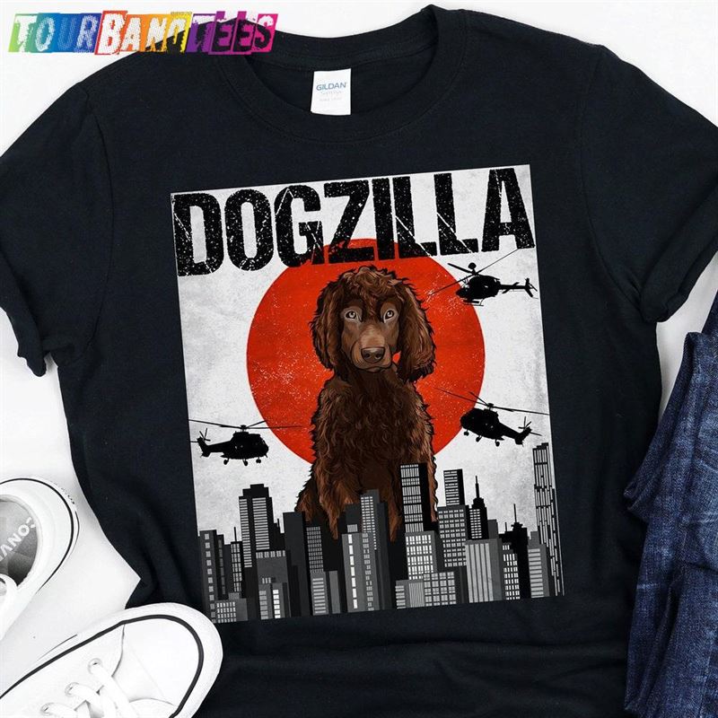 Funny Irish Water Spaniel Dogzilla Vintage Japanese Dog Godzilla Gift T-Shirt Sweatshirt 29Uf177691 – Utopia Fashion