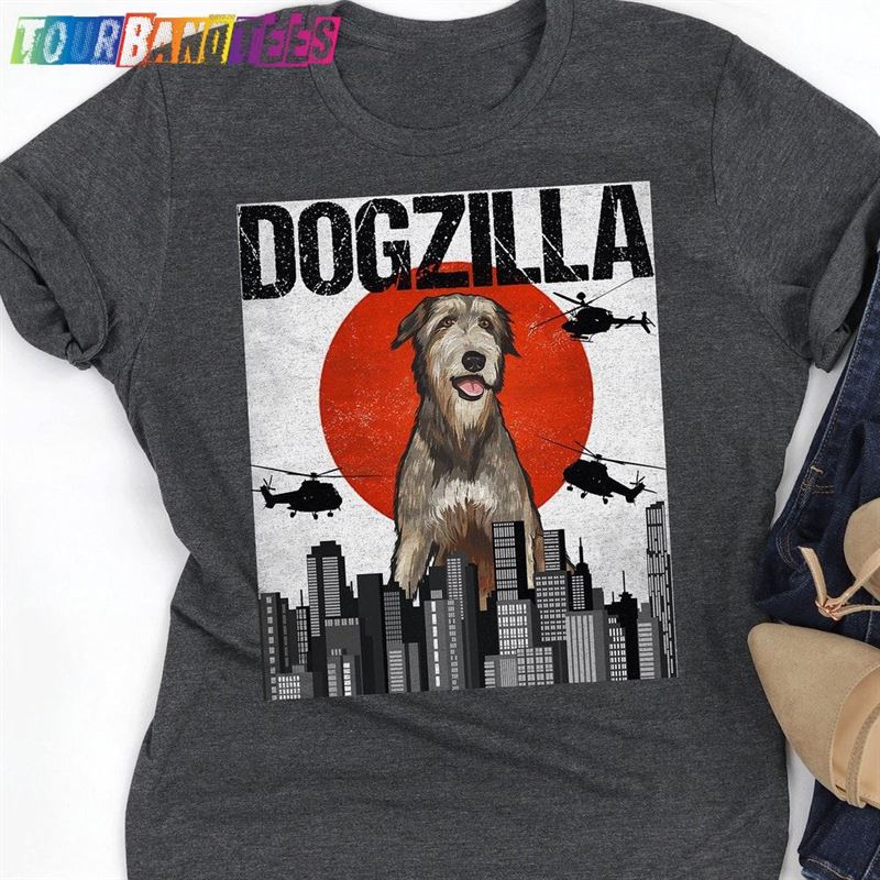 Funny Irish Wolfhound Dogzilla Vintage Japanese Dog Godzilla Gift Unisex Hoodie 29Uf177702 – Utopia Fashion