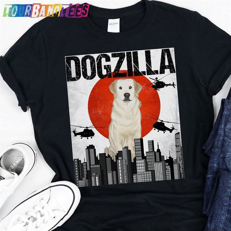 Funny Kuvaszok Dogzilla Vintage Japanese Dog Godzilla Gift Hoodie T-Shirt 29Uf177837 – Utopia Fashion