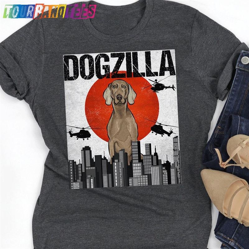 Funny Weimaraner Dogzilla Vintage Japanese Dog Godzilla Gift T-Shirt Hoodie 29Uf175274 – Utopia Fashion