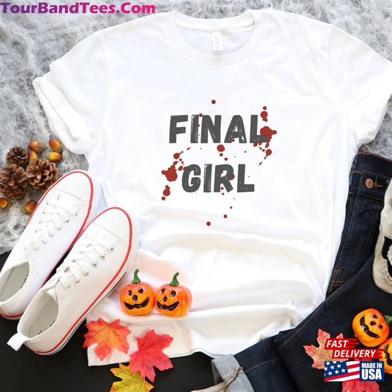 Funny Women’S Halloween Short Sleeve Tee Final Girl T-Shirt Horror Scary Movie Shirt Unisex Classic 29Uf172535 – Utopia Fashion