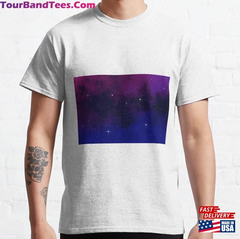 Galaxy Space Background With Stars Classic T-Shirt Hoodie 29Uf167573 – Utopia Fashion