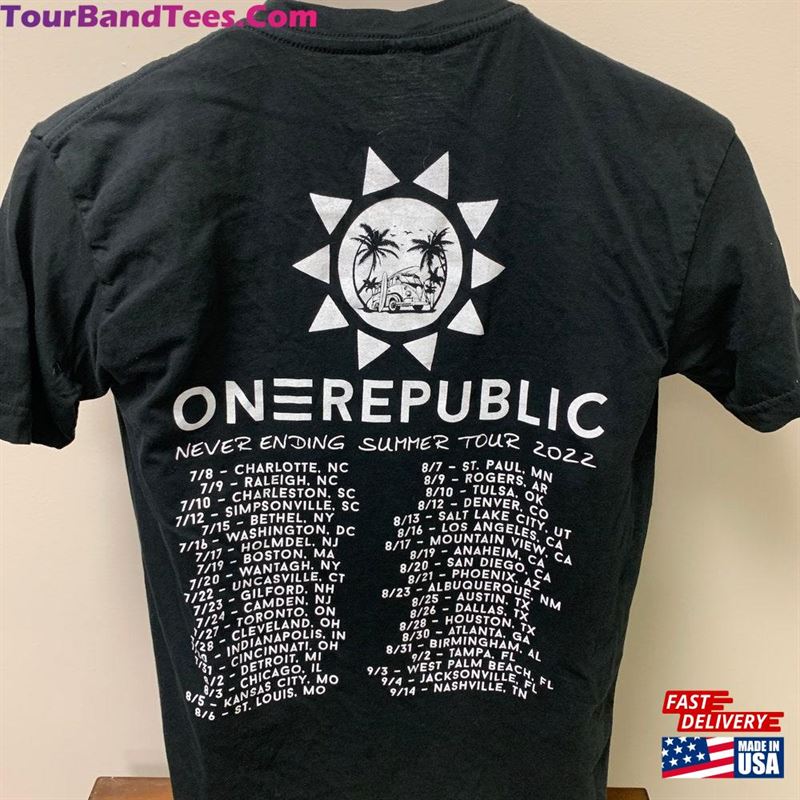 Gently Used One Republic Never Ending Summer Tour T Shirt T-Shirt Sweatshirt 29Uf167021 – Utopia Fashion