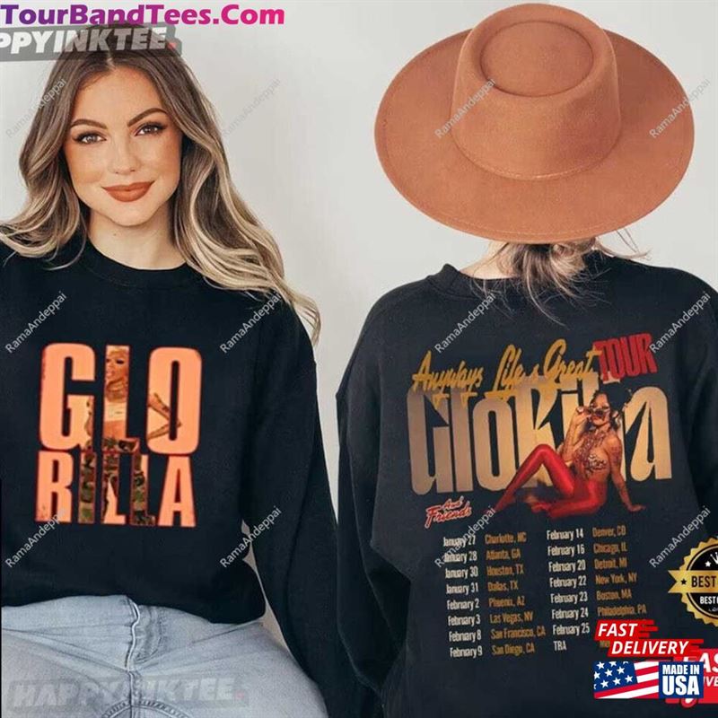 Glorilla North America Rockzilla Merch Tour T-Shirt Bring Your Ideas Hoodie Unisex 29Uf166542 – Utopia Fashion