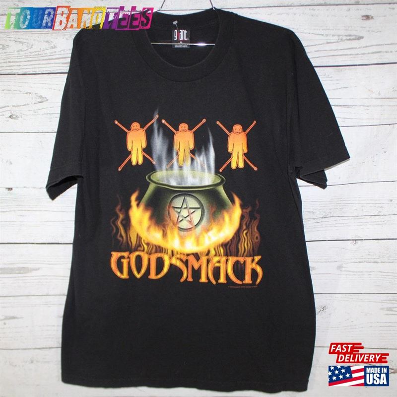 Godsmack Vintage Unisex Mens Womens Large Double Sided Graphic Rock Concert Tour Band T-Shirt Hoodie 29Uf170692 – Utopia Fashion