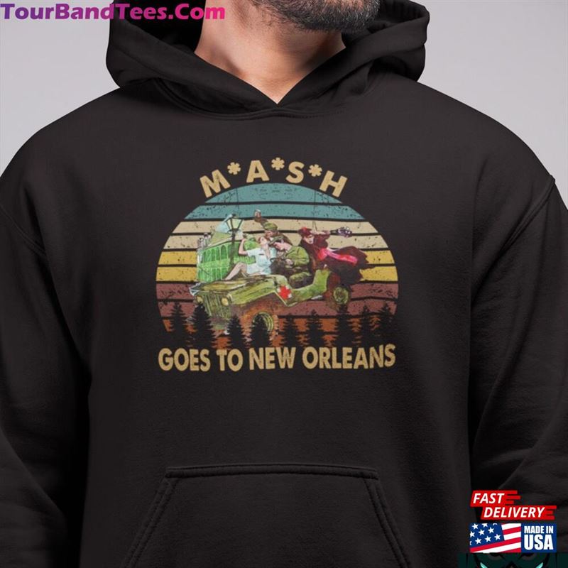 Goes To New Orleans Mash Sunset Vintage T-Shirt Shirt Sweatshirt Unisex 29Uf172356 – Utopia Fashion