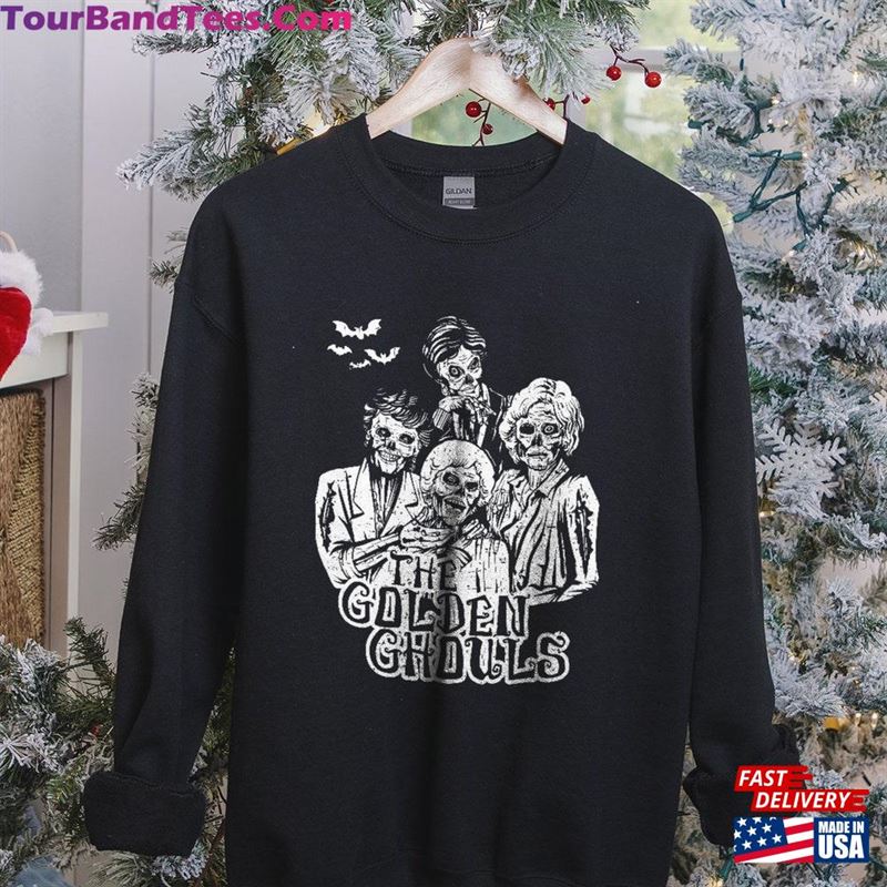 Golden Ghouls Sweatshirt Witches Zombie Sweater Halloween Gift Unisex Hoodie 29Uf182775 – Utopia Fashion