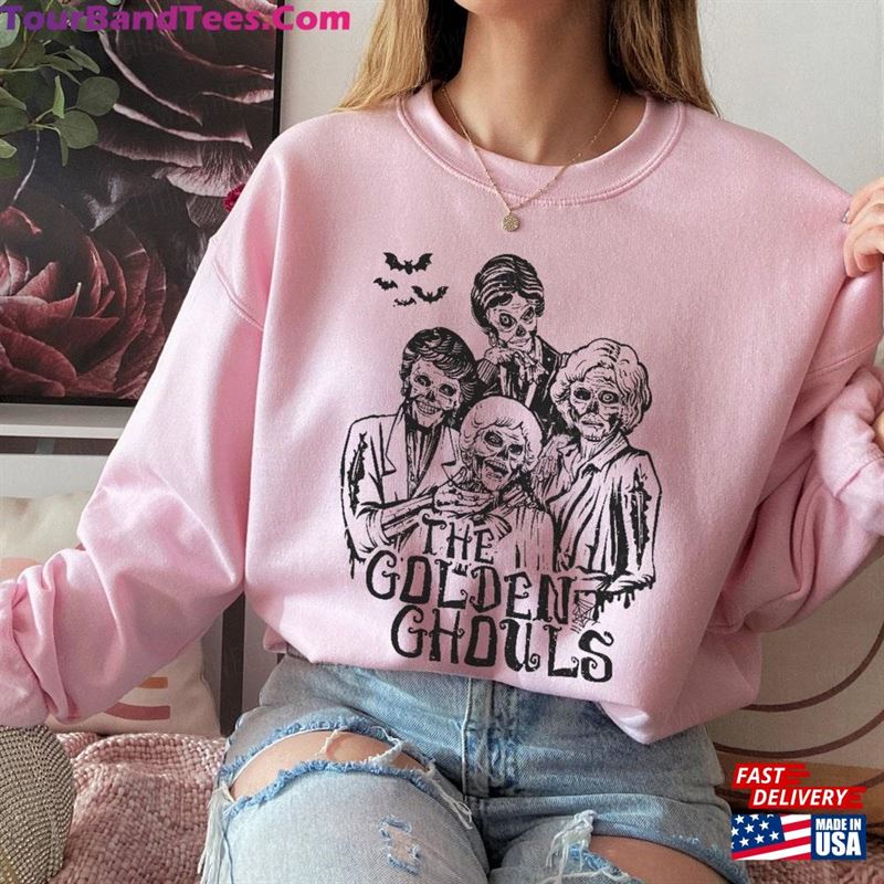 Golden Ghouls Sweatshirt Witches Zombie Sweater Halloween Gift Unisex Hoodie 29Uf182775 – Utopia Fashion