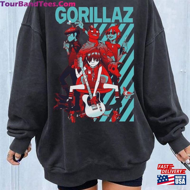 Gorillaz Hiphop T-Shirt Rock Band Hihop Unisex Shirt Sweatshirt 29Uf168667 – Utopia Fashion