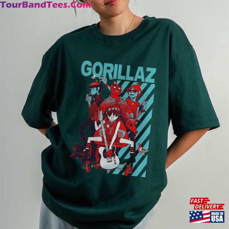 Gorillaz Hiphop T-Shirt Rock Band Hihop Unisex Shirt Sweatshirt 29Uf168667 – Utopia Fashion