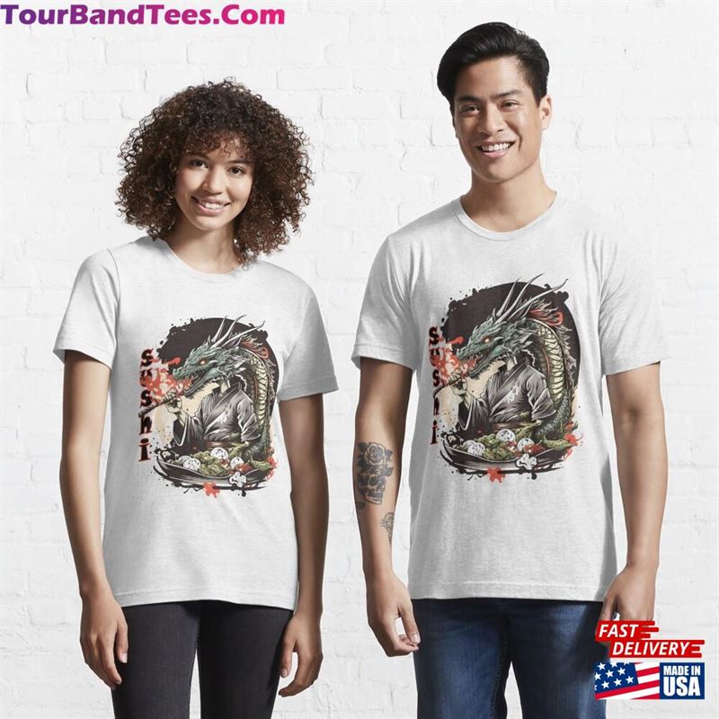 Great Sushi Dragon Classic T-Shirt Unisex 29Uf186696 – Utopia Fashion