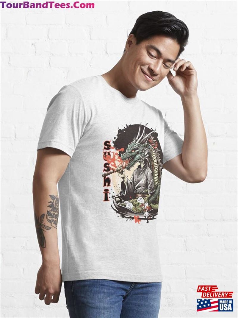 Great Sushi Dragon Classic T-Shirt Unisex 29Uf186696 – Utopia Fashion