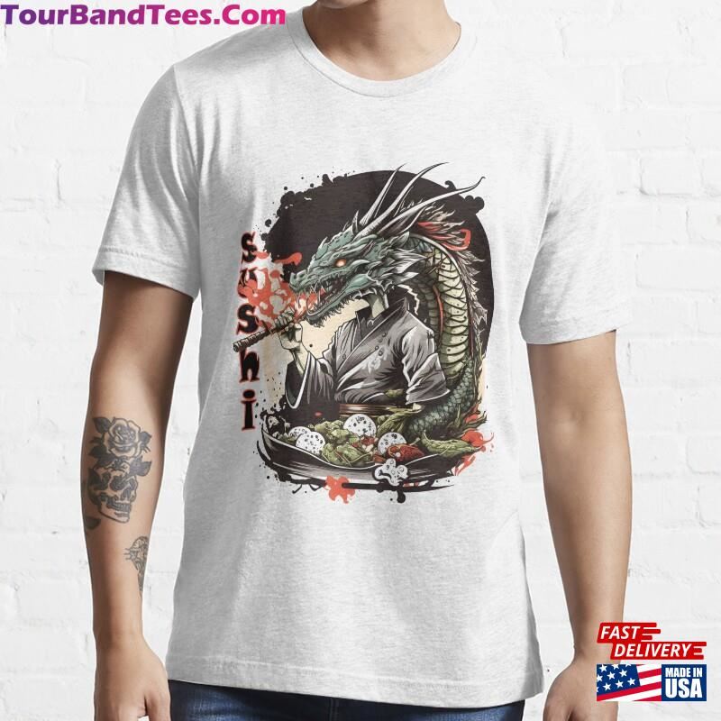 Great Sushi Dragon Classic T-Shirt Unisex 29Uf186696 – Utopia Fashion