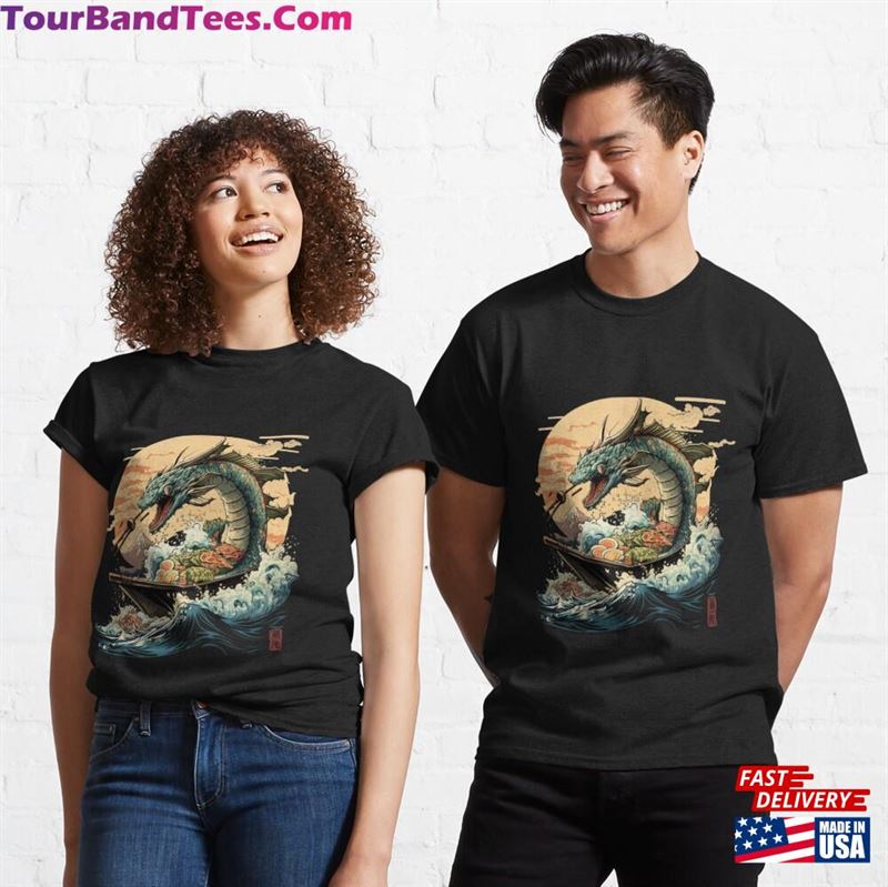 Great Sushi Dragon Classic T-Shirt Unisex 29Uf186719 – Utopia Fashion