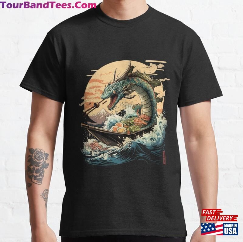 Great Sushi Dragon Classic T-Shirt Unisex 29Uf186719 – Utopia Fashion