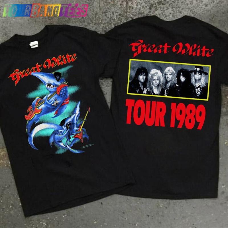 Great White Band Tour Event T-Shirt Vintage Hard Rock Tee Anniversary Gift For Friends Unisex Hoodie 29Uf166491 – Utopia Fashion