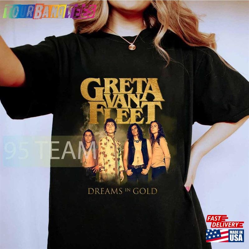 Greta Van Fleet Dreams In Gold Tour T-Shirt Rock Band Unisex Hoodie 29Uf172121 – Utopia Fashion