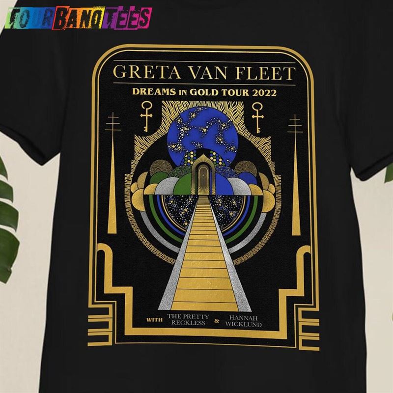 Greta Van Fleet Shirt Dreams On Gold Tour Rock Band T-Shirt Hoodie 29Uf165327 – Utopia Fashion