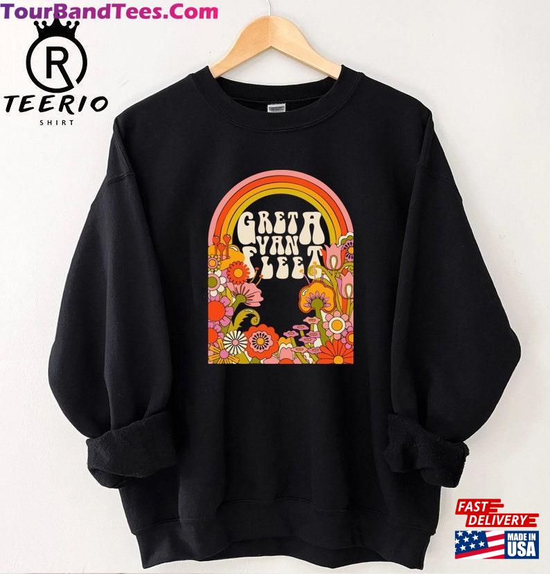 Greta Van Fleet Sweatshirt Retro Shirt Merch Unisex 29Uf165664 – Utopia Fashion