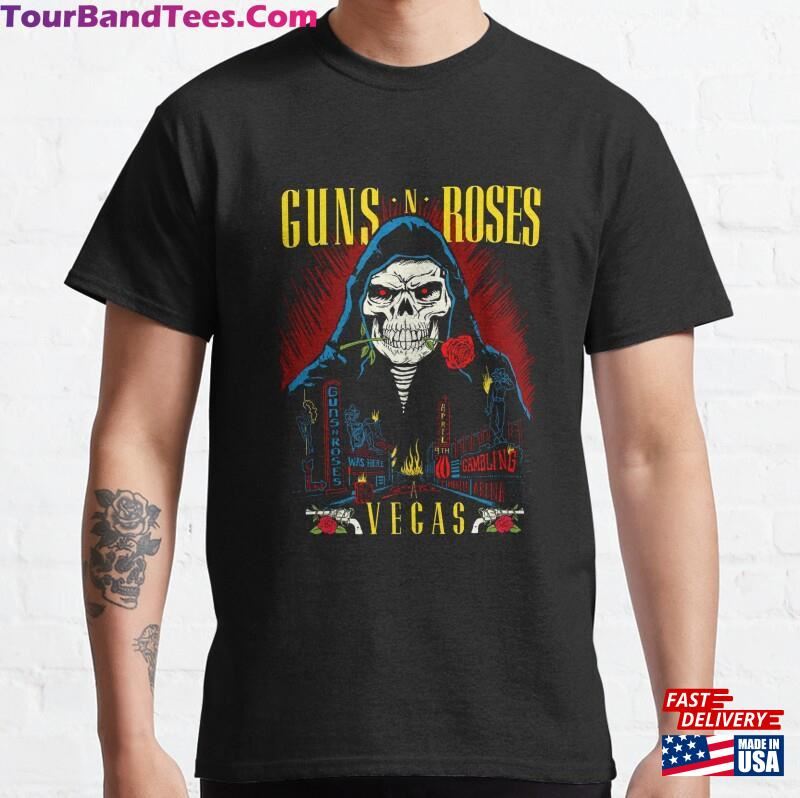 Guns Rock Band Skull Vegas Tour Classic T-Shirt Hoodie Unisex 29Uf166304 – Utopia Fashion