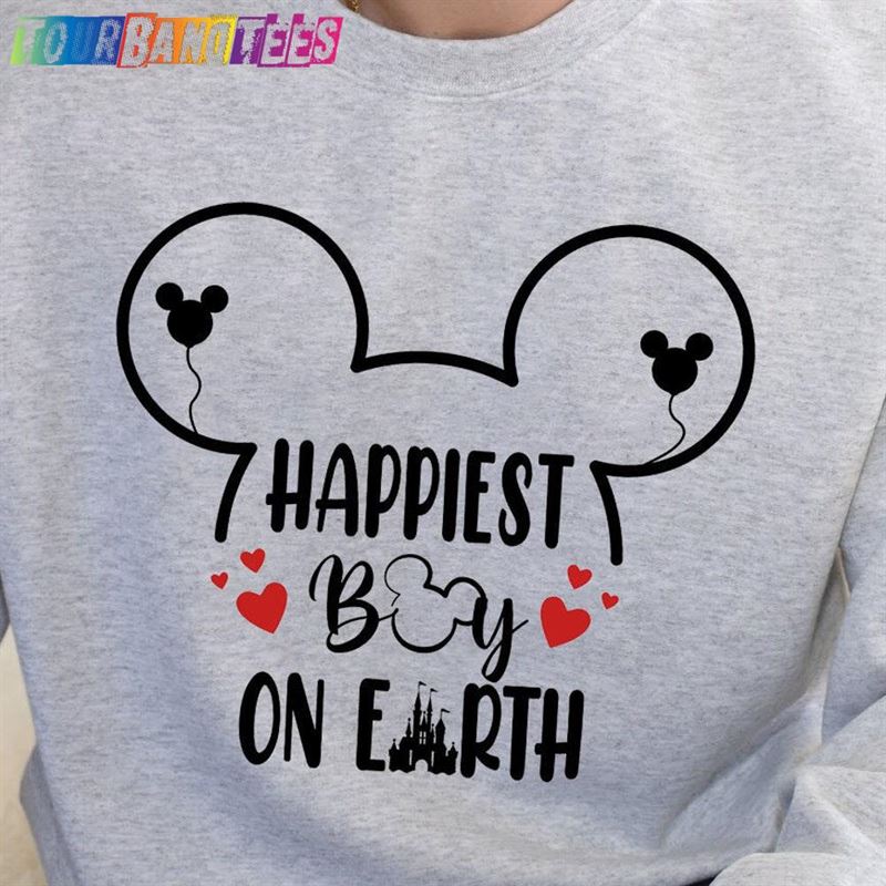 Happiest Boy On Earth Shirt Disney Balloon Group Unisex T-Shirt 29Uf175364 – Utopia Fashion