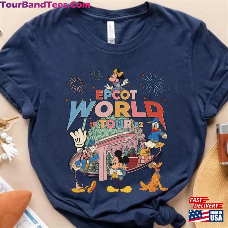 Happiest Place Epcot World Tour Walt Disney T-Shirt Classic 29Uf187789 – Utopia Fashion