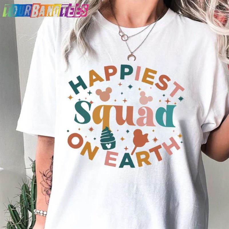 Happiest Squad On Earth Shirt Disney Sweatshirt Happy Classic 29Uf176088 – Utopia Fashion