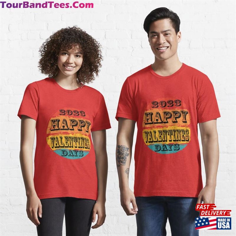 Happy Valentines Day T Shirts Essential T-Shirt Sweatshirt Classic 29Uf177613 – Utopia Fashion