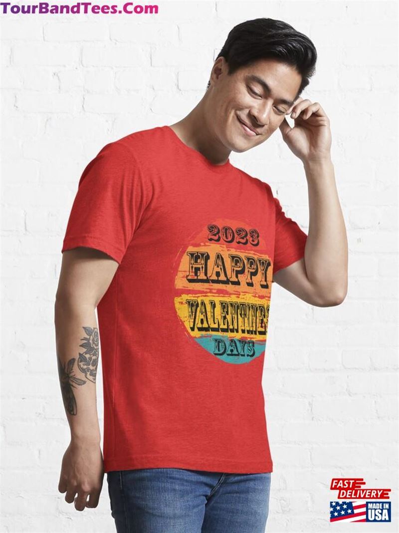 Happy Valentines Day T Shirts Essential T-Shirt Sweatshirt Classic 29Uf177613 – Utopia Fashion