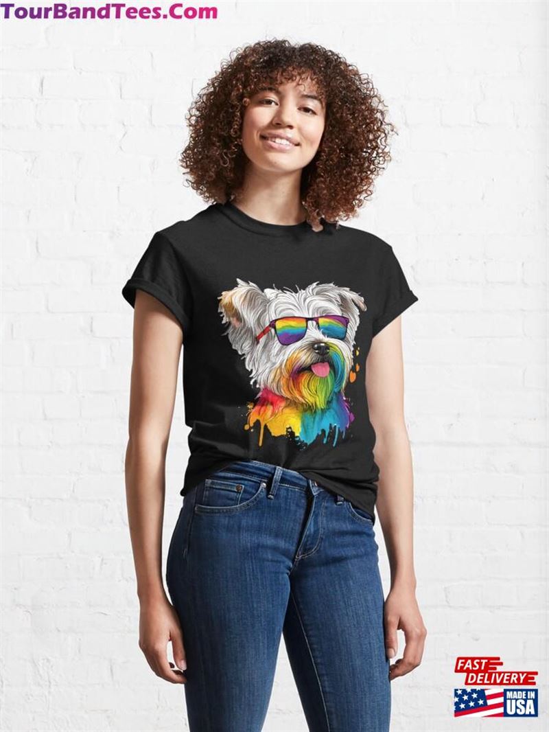 Happy Yorkie Classic T-Shirt 29Uf166005 – Utopia Fashion