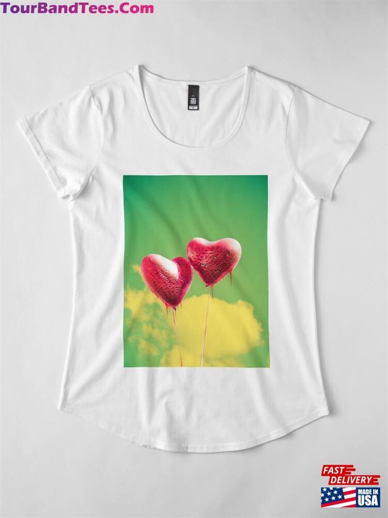 Heart Balloons Premium Scoop T-Shirt Sweatshirt 29Uf172205 – Utopia Fashion