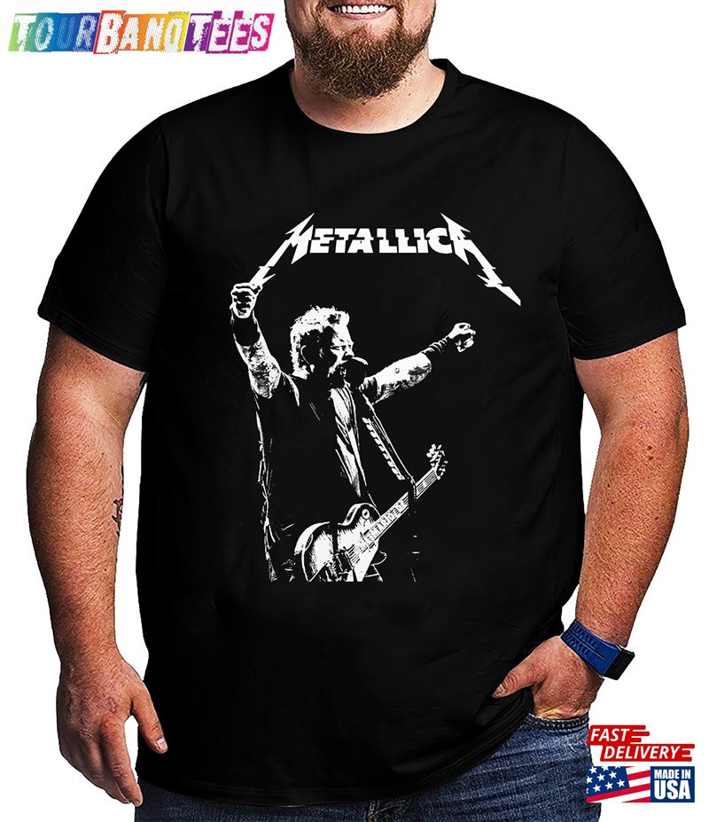 Hetfield Pose On Adult Tee With Sizes From Small To Big And Tall Up Xl Fully Licensed T-Shirt Hoodie 29Uf173875 – Utopia Fashion