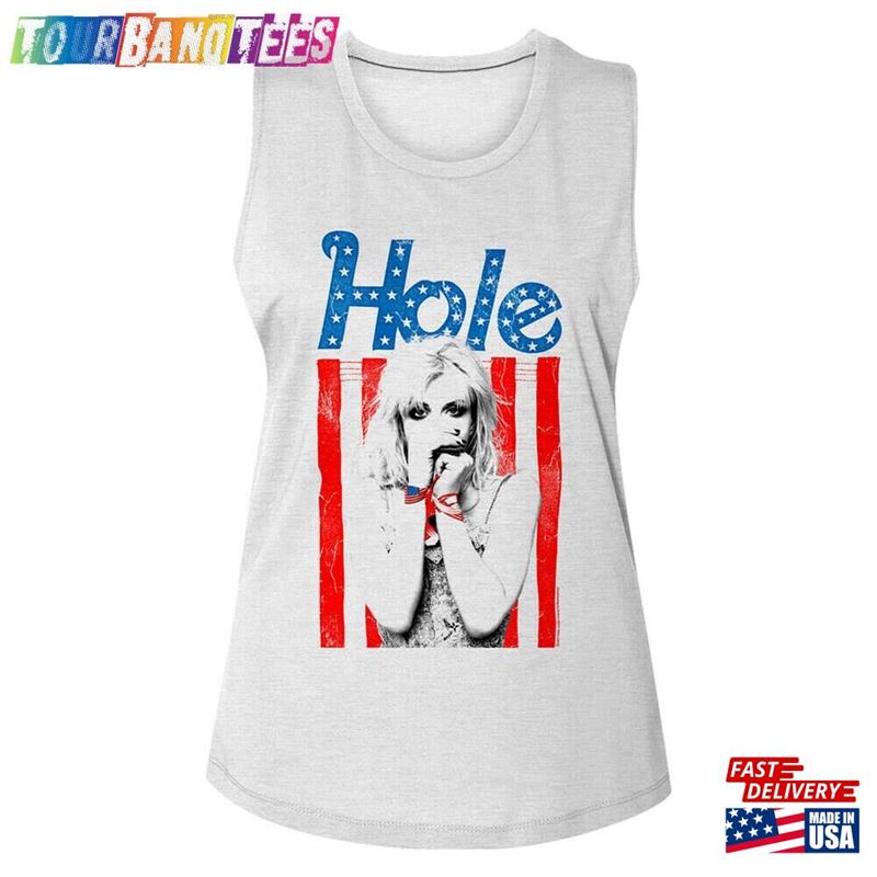 Hole Tank Women’S Top Alt Rock Band Courtney Love Usa Flag American Stars Unisex Hoodie 29Uf172826 – Utopia Fashion