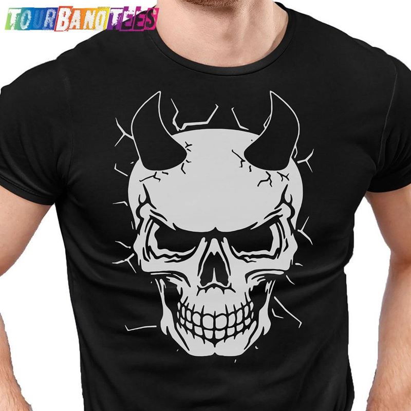 Horn Skull Gym T-Shirt Men’S Fitness Tee Shirt Gamers Shirts Geek Training Top Funny Anime Hoodie Classic 29Uf179055 – Utopia Fashion