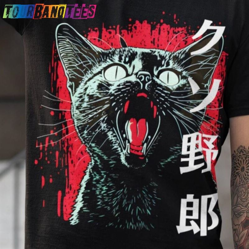 Horror Cat T-Shirt Kuso Yaro Japanese Pop Art Unisex Hoodie 29Uf177010 – Utopia Fashion