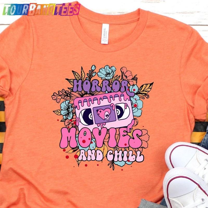 Horror Movies And Chill Shirt Halloween Movie Classic Sweatshirt 29Uf177539 – Utopia Fashion