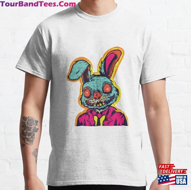 Horror Scary Retro Vintage Zombie Bunny Classic T-Shirt Hoodie 29Uf172631 – Utopia Fashion