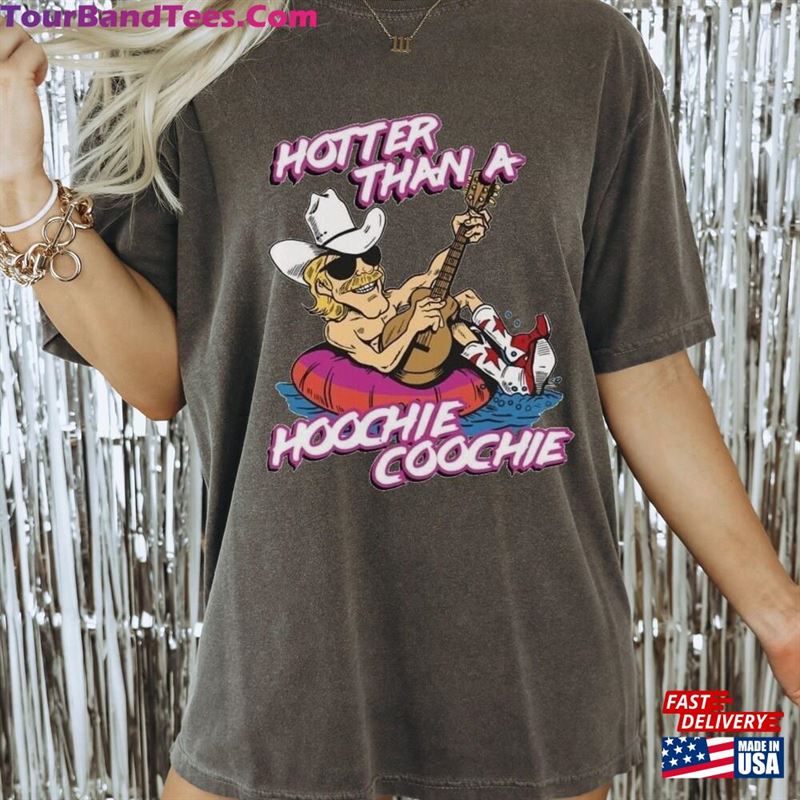 Hotter Than A Hoochie Coochie Vintage Style Tee Alan Jackson T Shirt Unisex T-Shirt 29Uf165383 – Utopia Fashion