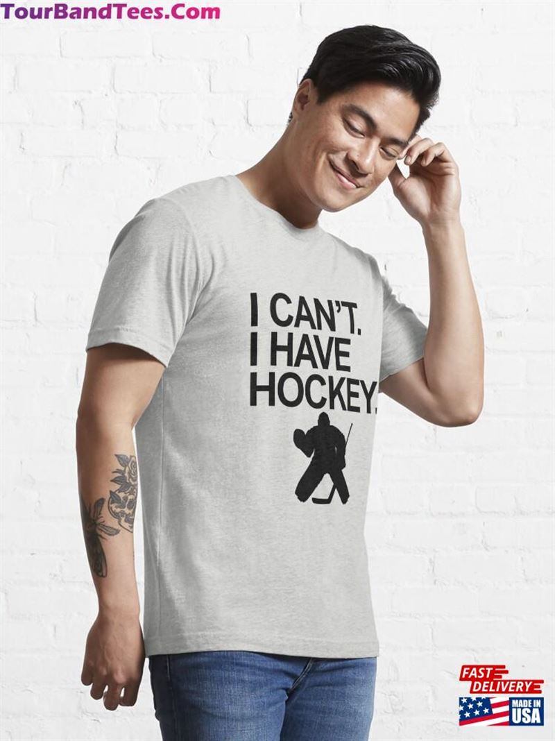 I Can’T Have Hockey T Shirt Design With Goalie Black Letters Unisex Sweatshirt 29Uf177388 – Utopia Fashion