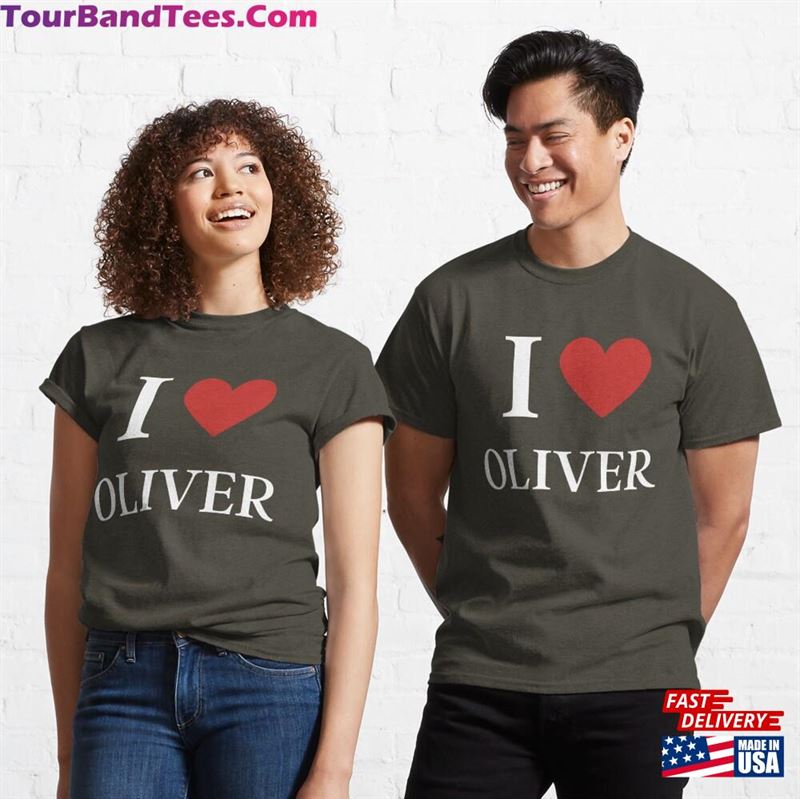 I Love Oliver Funny Classic T-Shirt Sweatshirt 29Uf177385 – Utopia Fashion