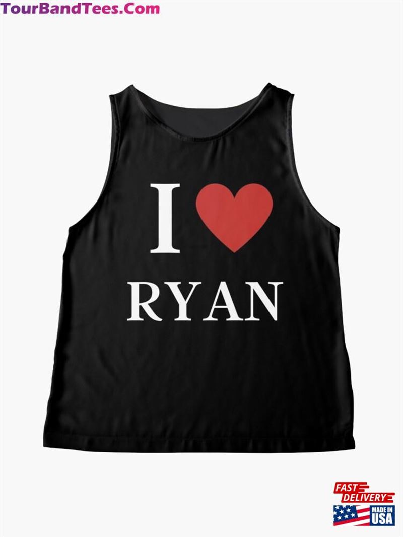 I Love Ryan Funny Sleeveless Top Classic T-Shirt 29Uf187643 – Utopia Fashion