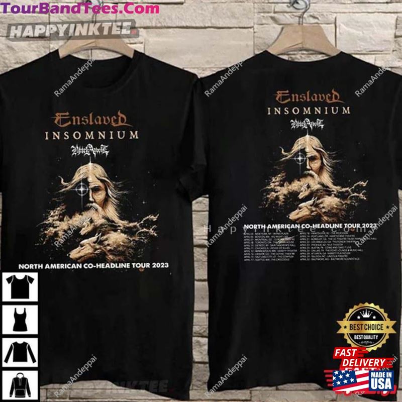 Insomnium Enslaved North American Co Headline Tour T-Shirt Sweatshirt 29Uf166283 – Utopia Fashion