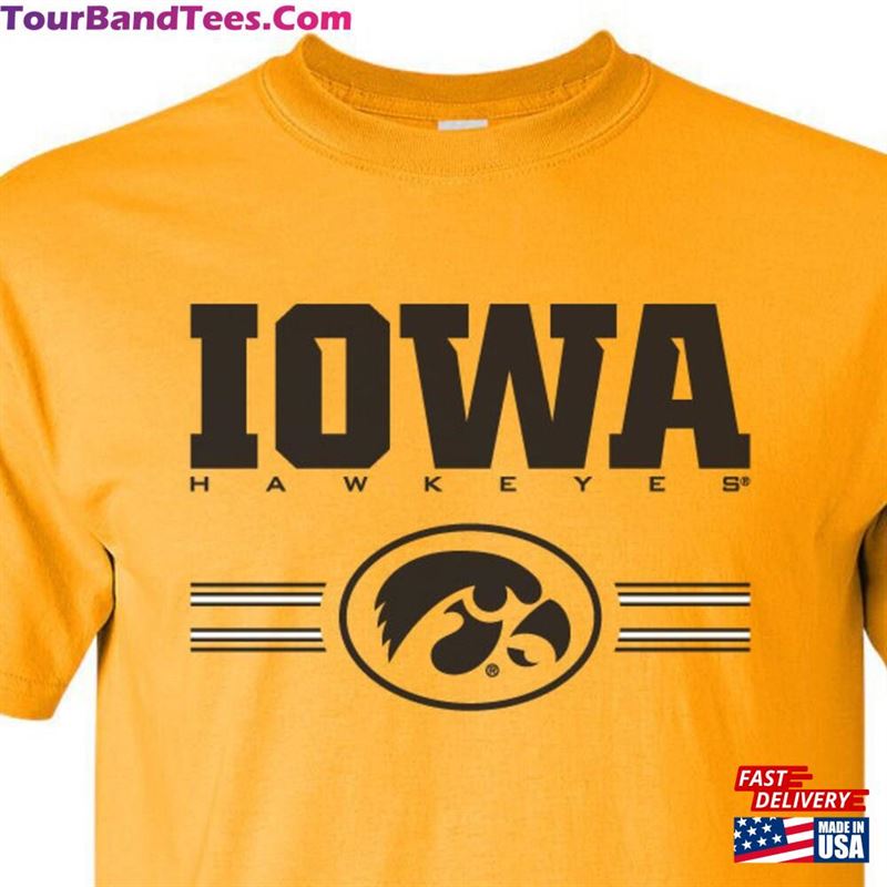 Iowa Hawkeyes Tee Shirt Horizontal Stripe Tigerhawk Oval Hawkeye T Tshirt Gear Sport Apparel Sweatshirt Hoodie 29Uf186573 – Utopia Fashion